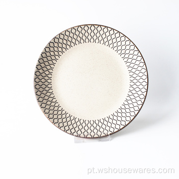 Venda por atacado estilo nórdico novo design dinnerset placas cerâmicas